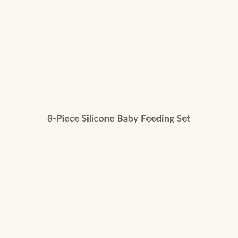 8-Piece Silicone Baby Feeding Set